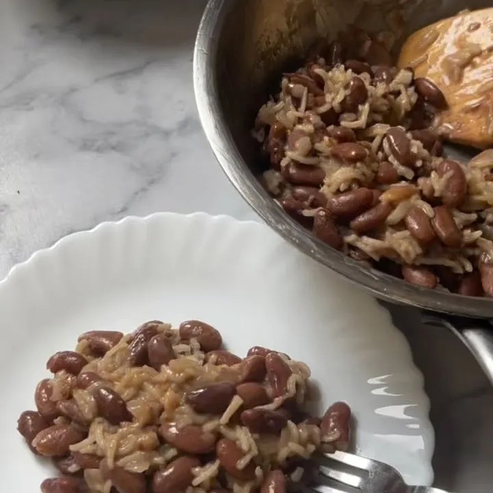 Haitian rice and beans